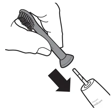 PHILIPS 1000, 2000 Series Sonic Care - Align the brush