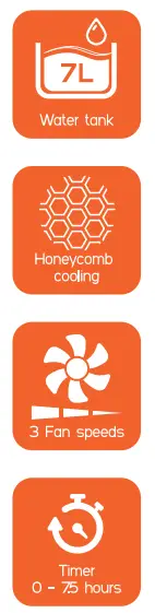 DUTCH ORIGINALS ELECTRONICS DO CH ACL070DRT Mobile Air Conditioner - Icon