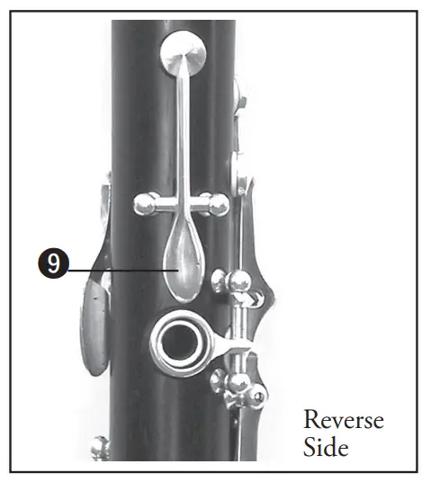 YAMAHA YCL-631 Professional Eb Alto Clarinet Nomenclature