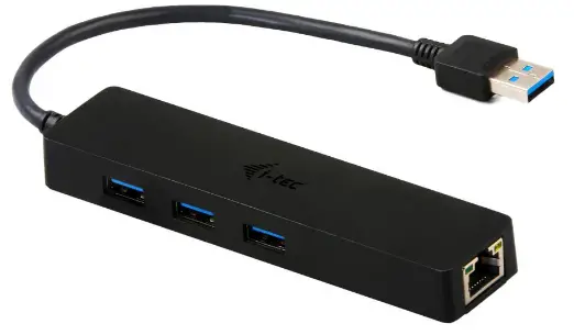 i-tec U3GL3SLIM USB 3.0 Slim HUB 3 Port + Gigabit Ethernet Adapter-PRO