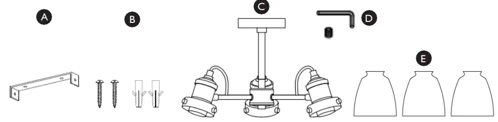 JOHN-LEWIS-701-33074-Revival-3LT-Semi-Flush-Ceiling-Light-FIG-1