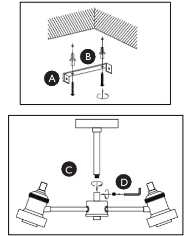 JOHN-LEWIS-701-33074-Revival-3LT-Semi-Flush-Ceiling-Light-FIG-2