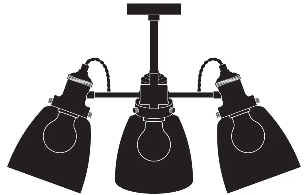 JOHN-LEWIS-701-33074-Revival-3LT-Semi-Flush-Ceiling-Light-LOGO