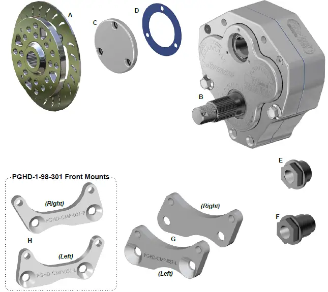 SUPERATV 4 Inch Dual Idler Portal Gear Hubs-1