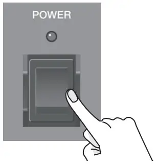 BOSS Acoustic Singer Live LT Amplifier -urn on this unit