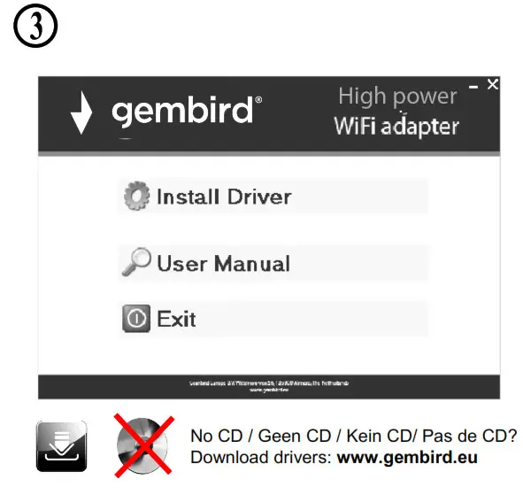 gembird WNP-UA300P-02 High Power Wi-Fi Adapter 3