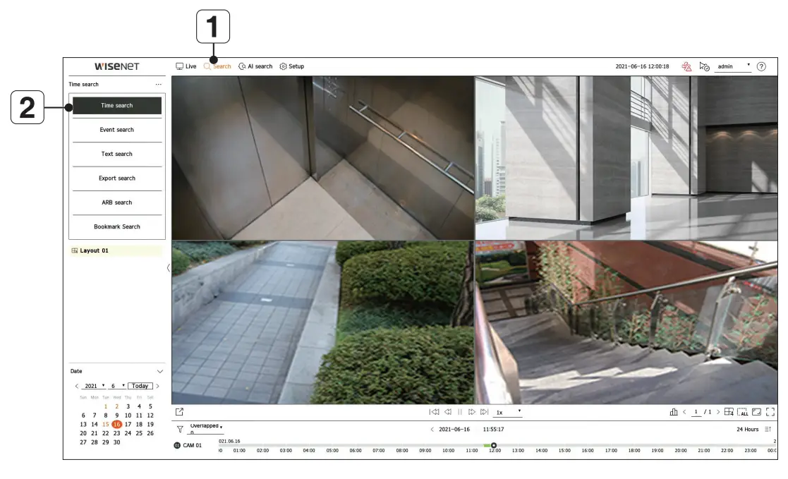 WISeNeT XRN 420S Network Video Recorder-fig15