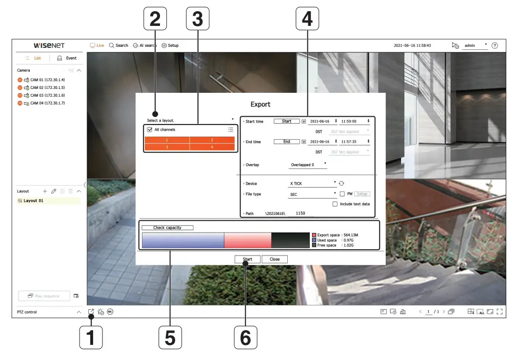 WISeNeT XRN 420S Network Video Recorder-fig16