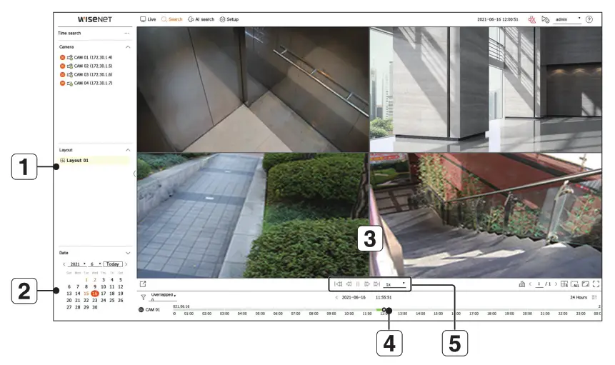 WISeNeT XRN 420S Network Video Recorder-fig32