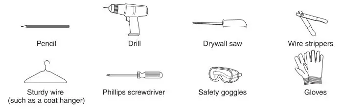 Yamaha In-Ceiling Speaker NS-IW280C - Tools Needed
