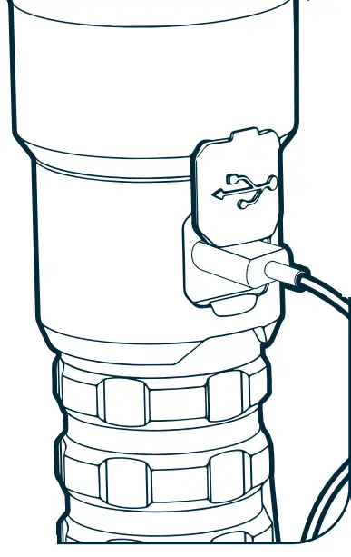 NEBO Davinci 8000 LED Rechargeable Flashlight - fig 1