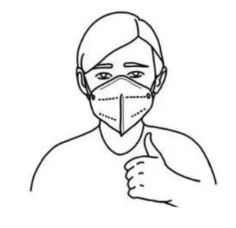 MEDICAL SHIELD FFP2 Mask - Make sure that the mask completely adjoin your face