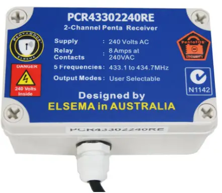 ELSEMA PCR43301RE Garage Door Receiver - Wiring Diagram16