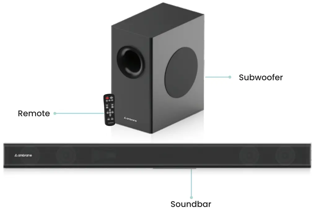 ambrane Evokebar 120 Soundbar with Subwoofer - fig1
