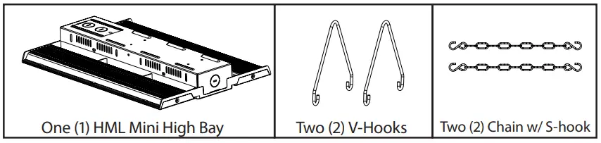 NICOR 100W Hml Mini Led High Bay-FIG2
