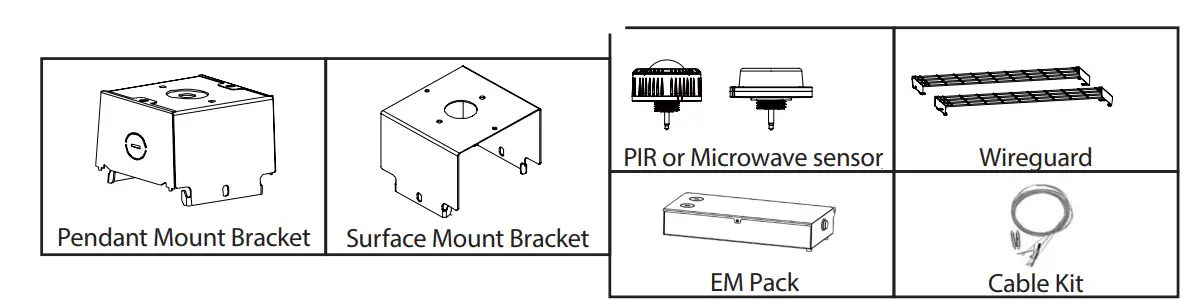 NICOR 100W Hml Mini Led High Bay-FIG4