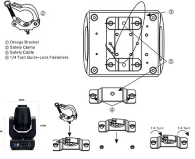 AFX LIGHT SPOT180LED Moving Head Light 1