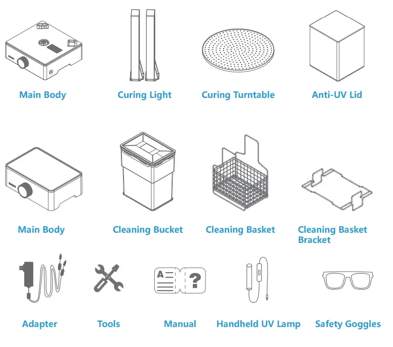 elegoo mercury xs bundle washing and curing station-fig1
