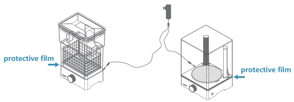 elegoo mercury xs bundle washing and curing station-fig5
