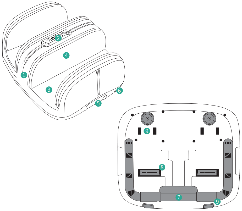 MEDCURSOR MD FLM01 Calf and Foot Massager - FIGURE 2
