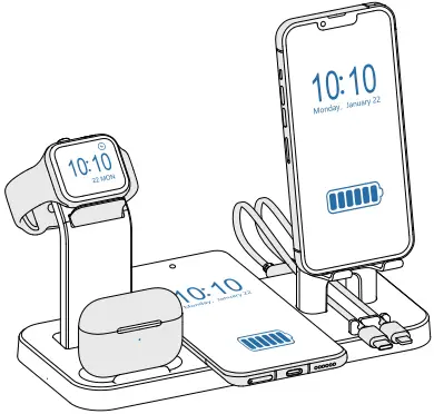 Pukonger ST-Q4 5 In 1 Charging Station A01