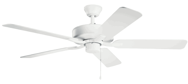 KICHLER 330018MWH Matte White Indoor Ceiling Fan