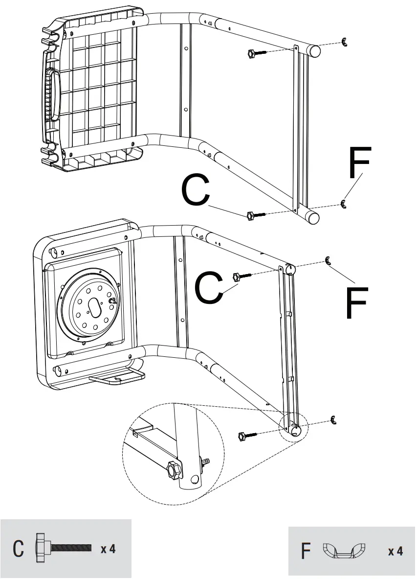 Attach Leg Connectors