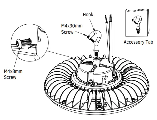 GKOLED GKOHB06 Series 215W Tunable Circular High Bay 1