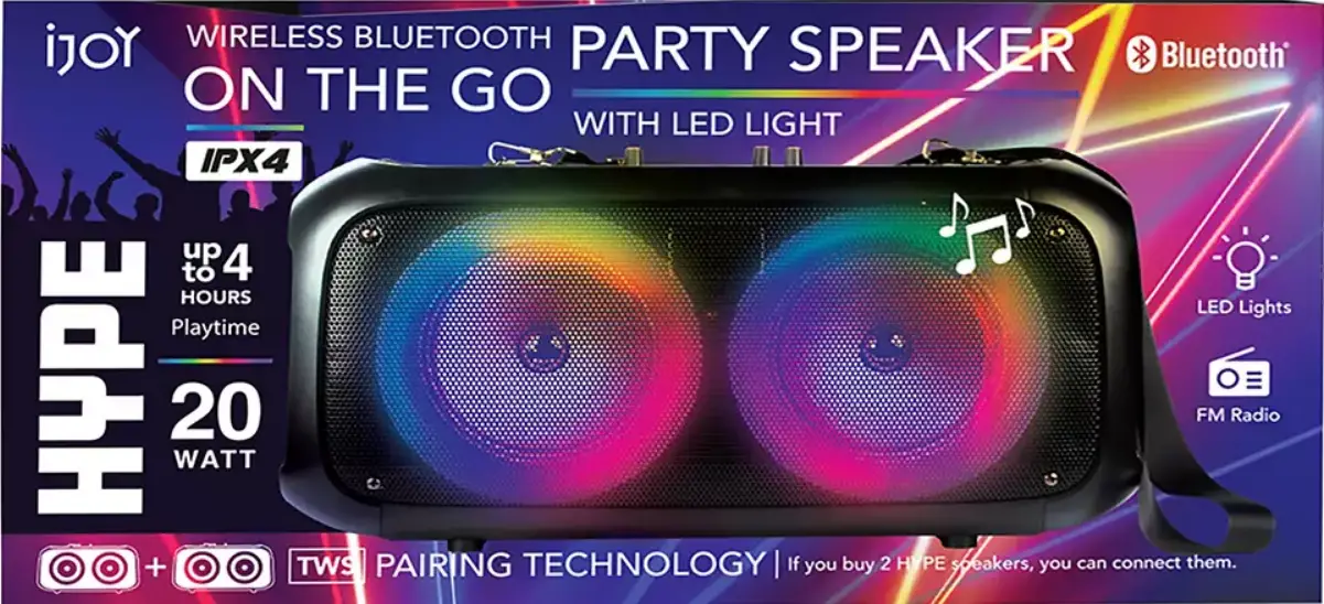 iJOY IJ10051-BJ LED Wireless Speaker