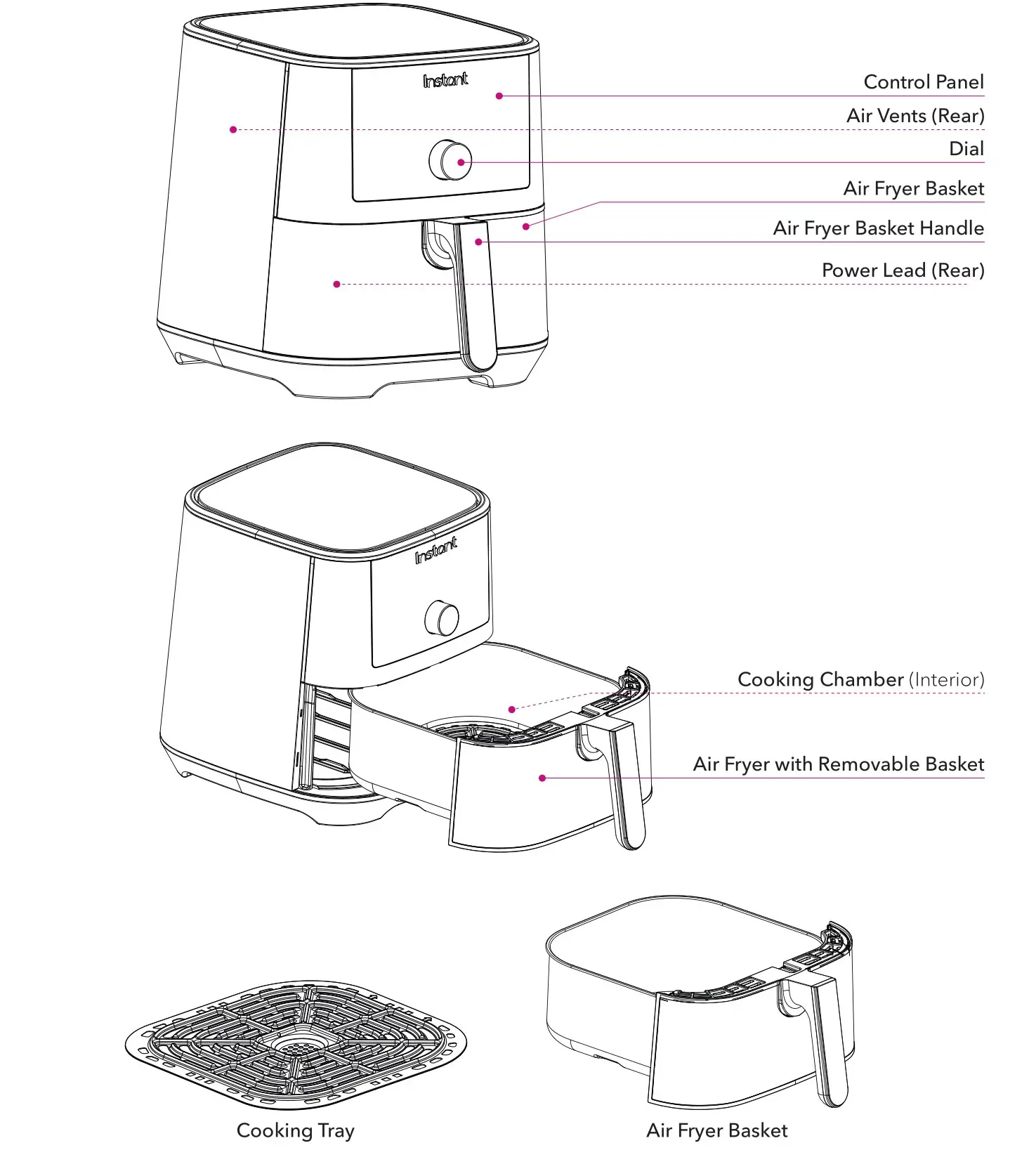 Instant VORTEXTM PLUS 5.7 Litre Air Fryer - Air Fryer