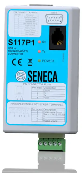 SENECA S117P1 Serial or USB Converters