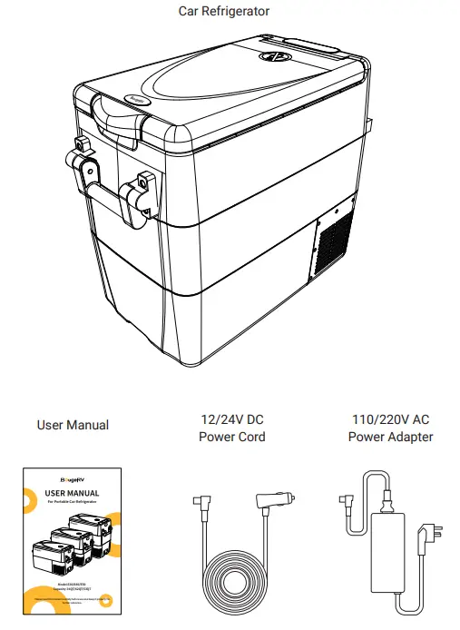 BougeRV E30 Portable Car Refrigerator - Car Refrigerator