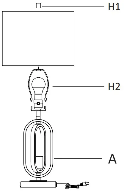 Assembling the harp and the shade