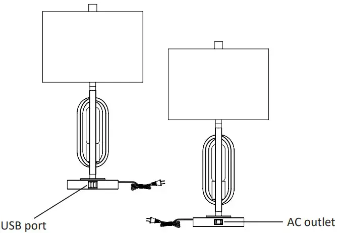 Using the USB port and AC outlet