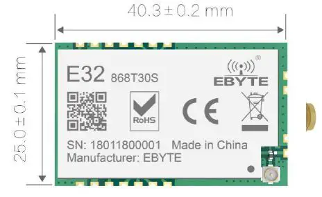 EBYTE-E32-868T30S-SX1276-868MHz-1W-SMD-Wireless-Module-1