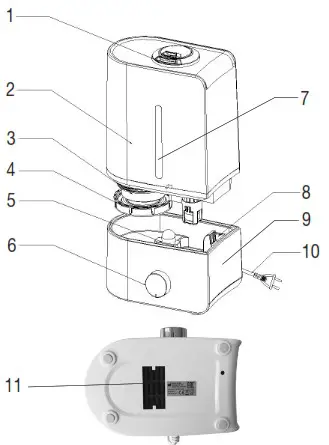 beurer LB 45 Air Humidifier - Device description