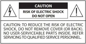 FIG 1 RISK OF ELECTRIC SHOCK
