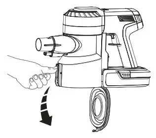 Tineco A11 Series 27704879 Stick Vacuum- Emptying the Dustbin