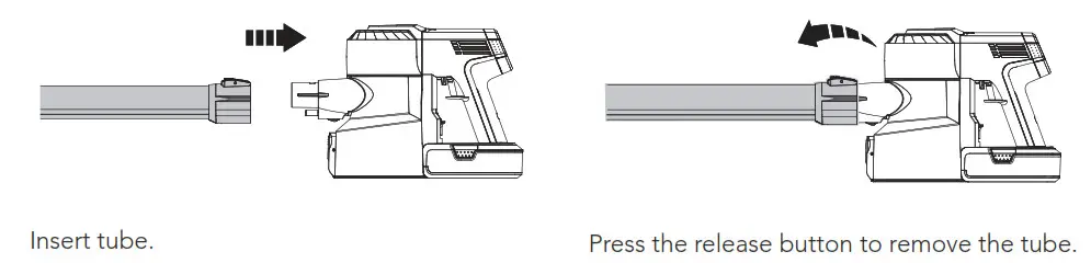 Tineco A11 Series 27704879 Stick Vacuum- Tube Installation