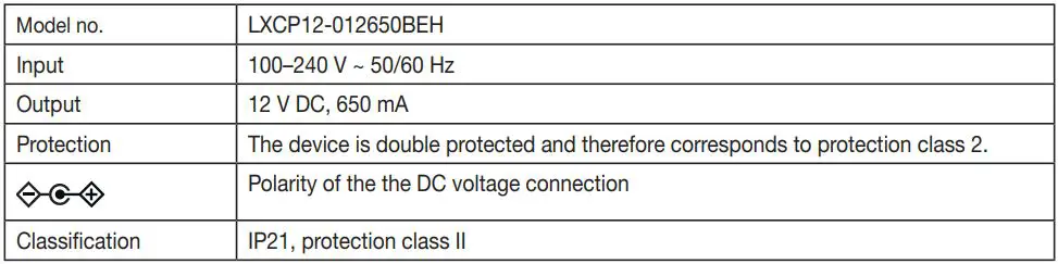 beurer Phototherapy Unit TL 30 - Daylight Therapy Lamp Instructions - Mains part