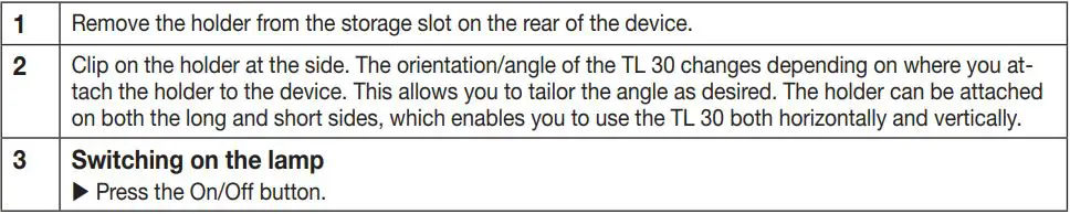 beurer Phototherapy Unit TL 30 - Daylight Therapy Lamp Instructions - Usage
