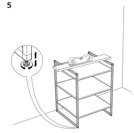 IKEA 70419971 JONAXEL Shelving Unit 5-1