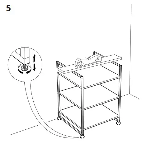 IKEA 70419971 JONAXEL Shelving Unit- 5