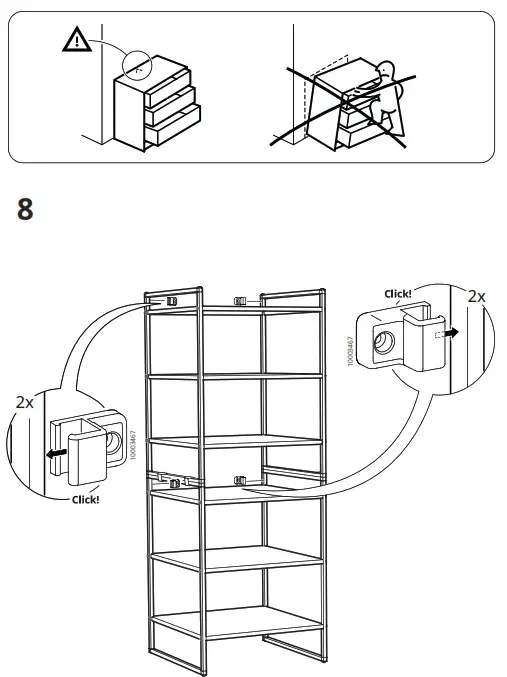 IKEA 70419971 JONAXEL Shelving Unit- 8
