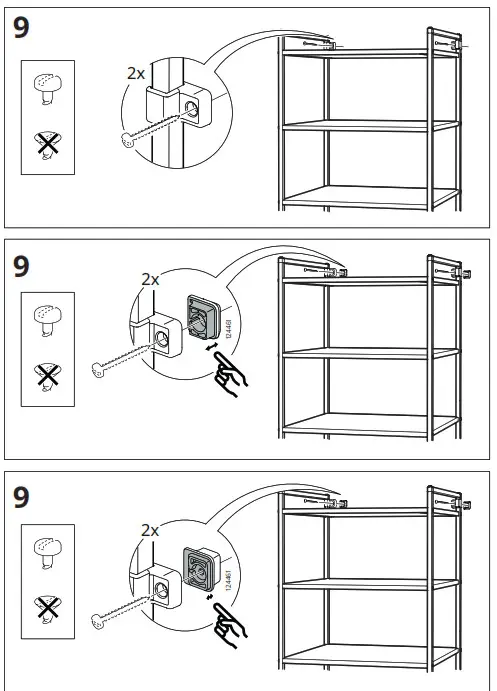 IKEA 70419971 JONAXEL Shelving Unit- 9-1