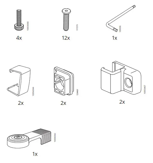 IKEA 70419971 JONAXEL Shelving Unit- Screw