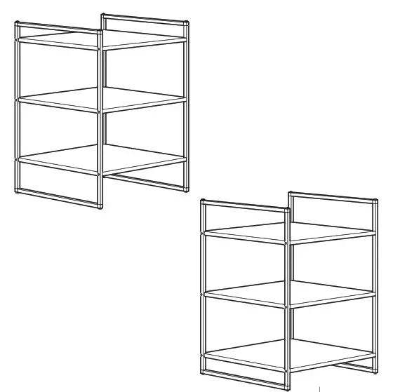 IKEA 70419971 JONAXEL Shelving Unit