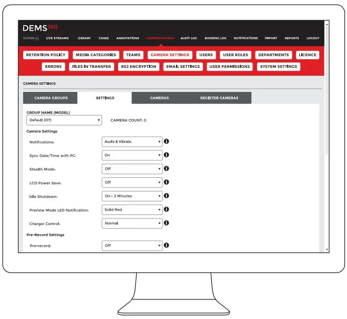 Reveal D Series Body Worn Camera User Guide - Through DEMS 360