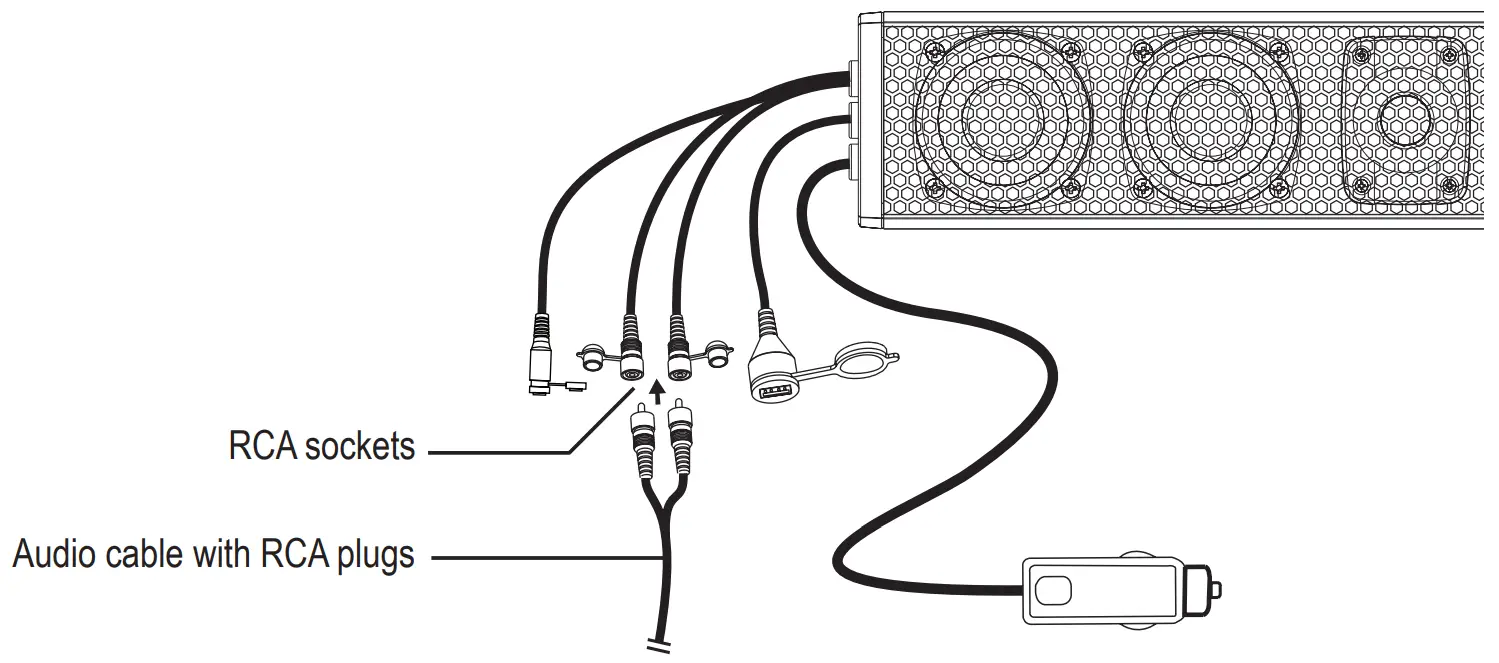 BOSS BRT37SLR 37 Inch Amplified Sound Bar - cable 7
