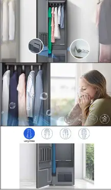 SAMSUNG DF10A9500CG Steam Cabinet For Clothes Care- Associated Image 2